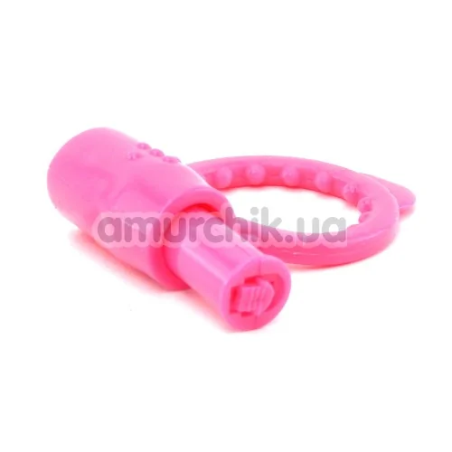 Виброкольцо Neon Vibrating Cockring, розовое