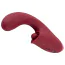 Вибратор клиторальный и для точки G с толчками Javida 3 Function Vibrator With Curved Shaft, бордовый - Фото №2