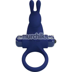 Виброкольцо для члена Pretty Love Vibrant Penis Ring I, синее - Фото №1