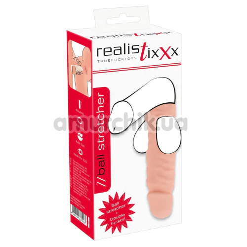 Насадка на мошонку Realistixxx Ball Stretcher, телесная
