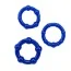 Набор из 3 эрекционных колец Get Lock Beaded Cockrings, синий - Фото №1