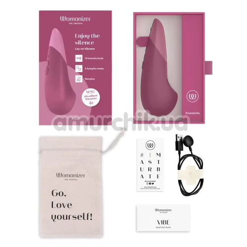 Клиторальный вибратор Womanizer Vibe, розовый