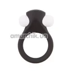 Виброкольцо Lit-Up Silicone Stimu-Ring 2, черное - Фото №1