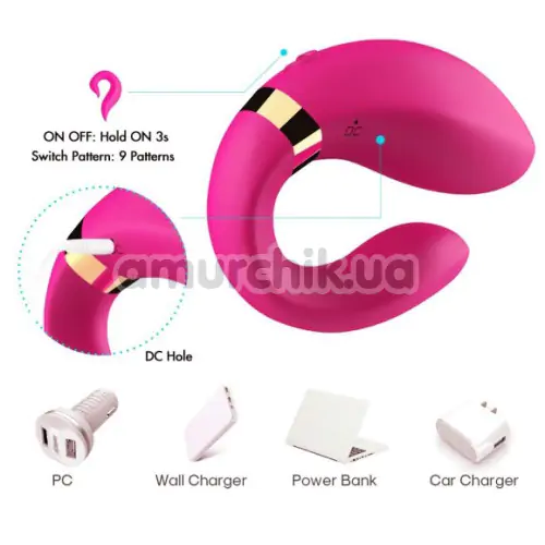 Вібратор Boss Series Couples Vibrator, рожевий