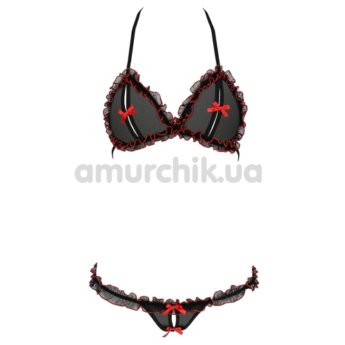 Комплект Passion Gianna Bikini, черный: бюстгальтер + трусики-стринги