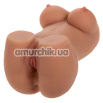 Искусственная вагина и анус Cheap Thrills The Lifeguard, светло-коричневая - Фото №1