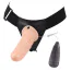 Полый страпон с вибрацией Hi-Basic Basic Vibrating Strap On Harness, телесный - Фото №3