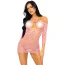 Платье Leg Avenue Modern Love Heart Net Dress, розовое - Фото №2