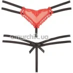 Трусики-стринги Mandy Mystery Heart-Shaped, красные - Фото №1