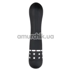 Вибратор Easy Toys Diamond Vibrator с расширением, черный - Фото №1