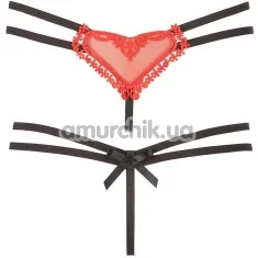 Трусики-стринги Mandy Mystery Heart-Shaped, красные - Фото №1