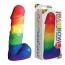 Свічка у вигляді пеніса Rainbow Pecker Party Candle, мультикольорова - Фото №4