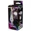 Анальная пробка с прозрачным кристаллом Gleaming Love Medium Pleasure Plug, серебряная - Фото №6