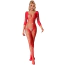 Комбинезон Star Night Rhinestones Net Bodystocking, красный - Фото №1