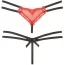 Трусики-стрінги Mandy Mystery Heart-Shaped, червоні