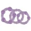 Набір ерекційних кілець Silicone Island Rings фіолетовий, 3 шт - Фото №2