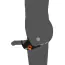 Віброкільце зі стимулятором мошонки Rebel Men's Gear Cock Ring With RC Ball Massager, чорне - Фото №14