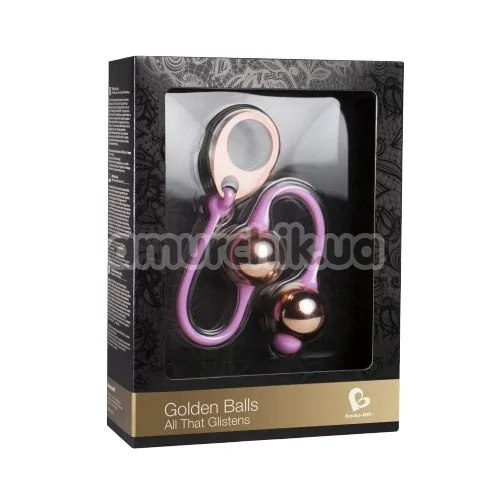 Вагинальные шарики Rocks-Off Golden Balls All That Glistens, золотые