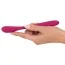 Двойной вибратор Couples Choice Flexible Couples Vibrator, розовый - Фото №6