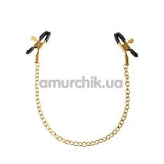 Затискачі для сосків Fetish Fantasy Gold Chain Nipple Clamps, золоті - Фото №1