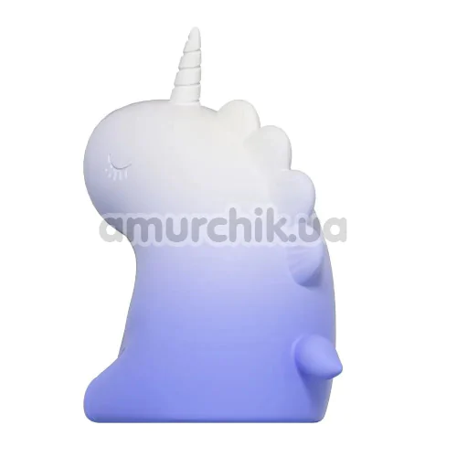 Симулятор орального секса для женщин с вибрацией Univibe Sexy Unicorn, бело-фиолетовый