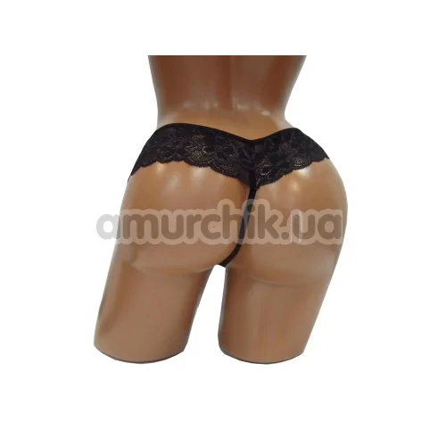 Трусики-стринги женские G-String черные (модель 2389)