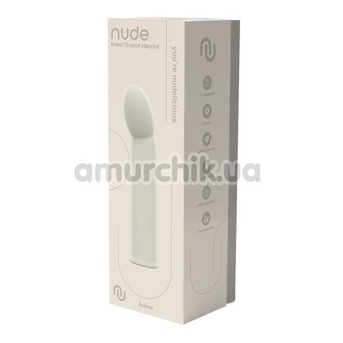 Вібратор для точки G Nude Travel G-Spot Vibrator Aulora, сірий