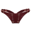 Трусики для вібромасажера Liebe Seele Wine Red Leather Forced Orgasm Wand Massager Harness Belt, бордові - Фото №3