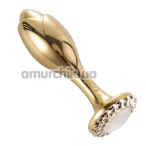 Анальная пробка Lockink Sevanda Pearl Rose-Shape Anal Plug, золотая - Фото №1