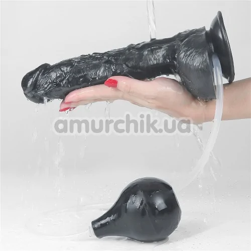 Фалоімітатор з еякуляцією Squirt Extreme 10, чорний
