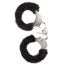 Наручники MAI No.38 Metal Furry HandCuffs, чорні - Фото №1