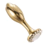 Анальная пробка Lockink Sevanda Pearl Rose-Shape Anal Plug, золотая - Фото №1