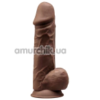 Фаллоимитатор Silexd Premium Silicone Dildo Model 4 Size 8.5, коричневый - Фото №1