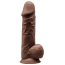 Фаллоимитатор Silexd Premium Silicone Dildo Model 4 Size 8.5, коричневый - Фото №1