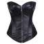 Корсет Star Night Sexy Leather Zipper Corset, черный - Фото №9