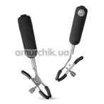 Зажимы для сосков с вибрацией Easy Toys Vibrating Clamps, черные - Фото №1