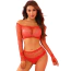 Комплект JSY Sexy Lingerie WW7004, червоний: топ + трусики-стрінги - Фото №1