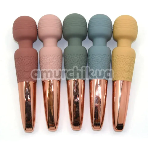 Універсальний вібромасажер Sweet Em Velvet Lure Vibe Rhythm Wand, зелений