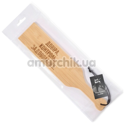 Шльопалка Art of Sex Paddle L - Довіра Контроль Задоволення, бежева