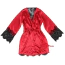 Комплект Star Night Ruth Satin & Lace Long Sleeve Robe, красно-черный: пеньюар + трусики-стринги - Фото №7