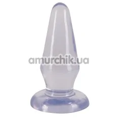 Анальна пробка Crystal Clear Big Plug, прозора - Фото №1