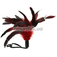 Перышко для ласк Pleasure Feather Body Tickler, красное - Фото №1
