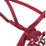 Комплект Star Night Summer Garden Lingerie Set, бордовый: бюстгальтер + трусики-стринги + пояс для чулок - Фото №8