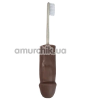 Зубна щітка у вигляді пеніса Diverty Sex Penis Toothbrush, коричнева - Фото №1