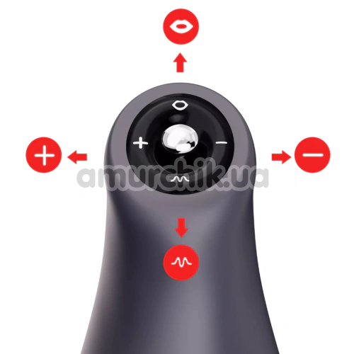 Мастурбатор з вібрацією Otouch Airturn3 Masturbator, чорний