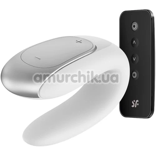 Вибратор Satisfyer Double Fun Partner Vibrator, белый