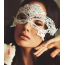 Маска DS Fetish Lace Flower Eye Mask, біла - Фото №2