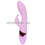 Вібратор Loveline Ultra Soft Silicone Rabbit Vibrator, бузковий - Фото №1