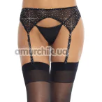 Пояс для чулок Leg Avenue Rhinestone Garterbelt 9140, черный - Фото №1