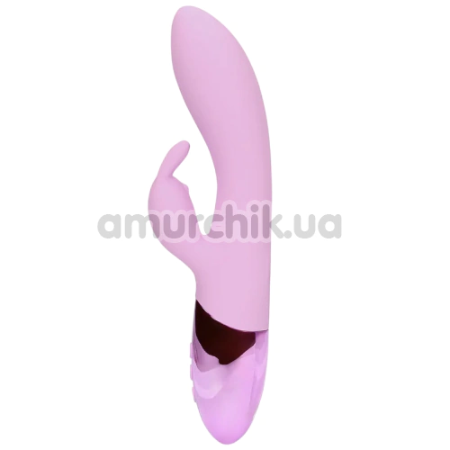 Вібратор Loveline Ultra Soft Silicone Rabbit Vibrator, бузковий - Фото №1